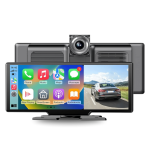 Универсална мултимедия 10.26 inch с предна и задна камера carplay android ios iphone waze
