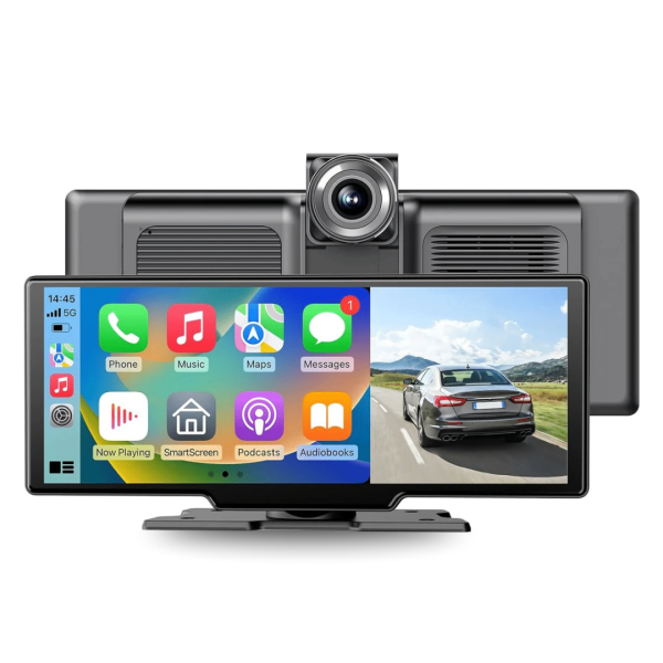 Универсална мултимедия 10.26 inch с предна и задна камера carplay android ios iphone waze