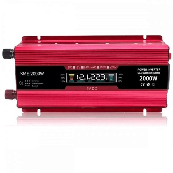 Инвертор на напрежение с дисплей UKC KC-2000D 12V - 220V 2000W
