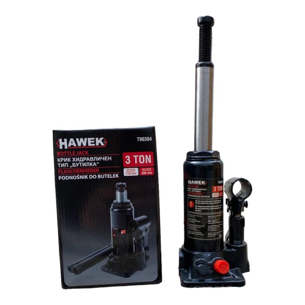 ХИДРАВЛИЧЕН КРИК HAWEK Т90304, ТИП БУТИЛКА, 3 Т