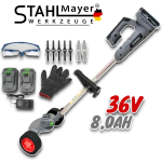 Акумулаторен тример STAHLMAYER PRO 36V 8Ah с колелца