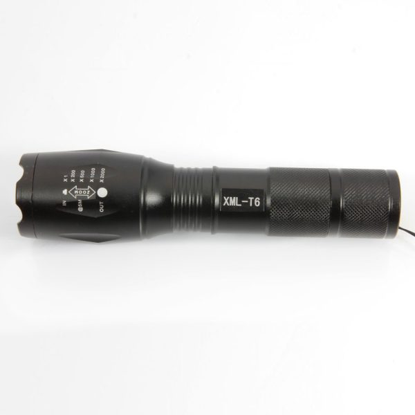 Мощен акумулаторен фенер с cree led диод 2500w ZOOM T6
