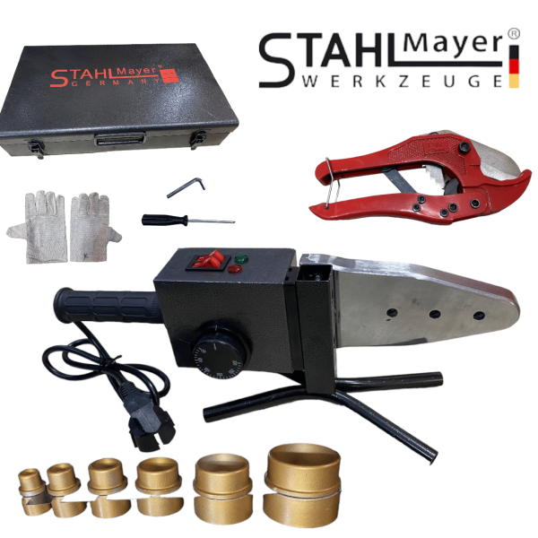 Поялник за Полипропилен 20-63мм 2500W Лепачка за ППР Тръби STAHLMAYER