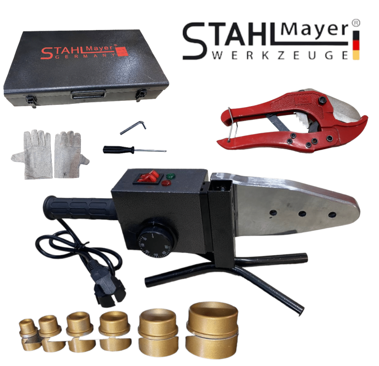 Поялник за Полипропилен 20-63мм 2500W Лепачка за ППР Тръби STAHLMAYER