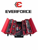 Комплект инструменти в метален куфар 86 части EVERFORCE
