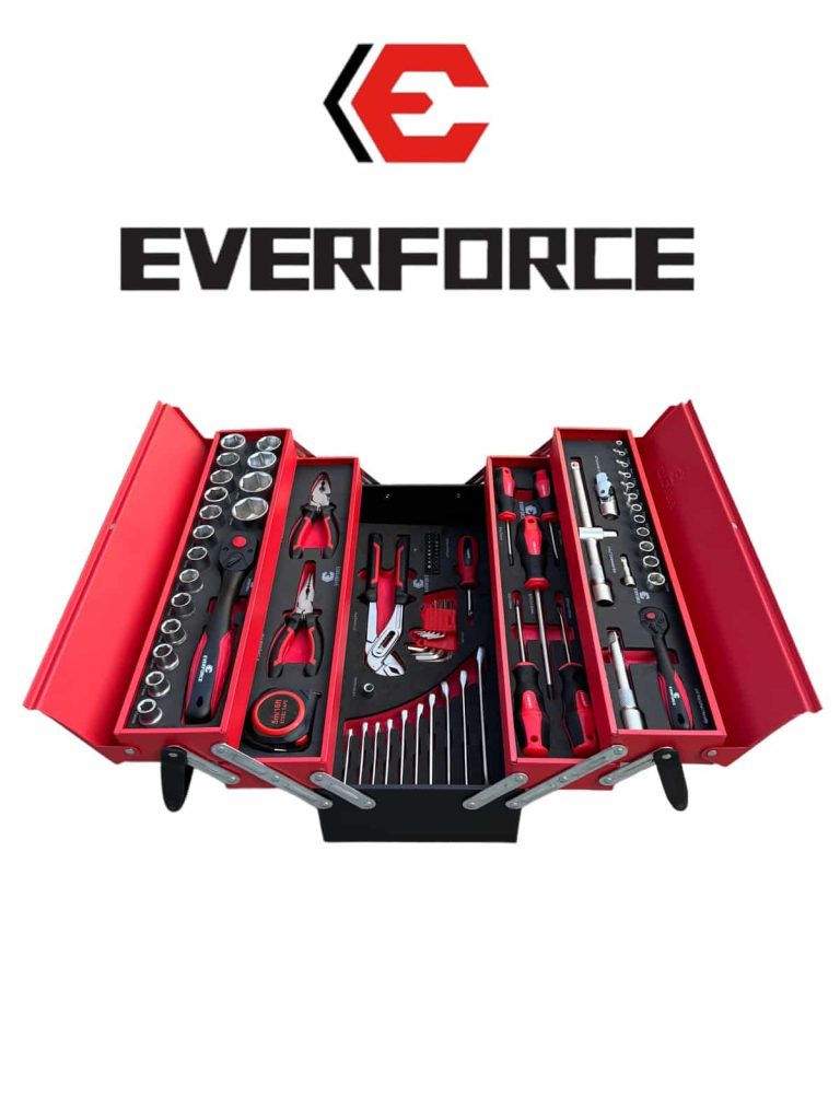 Комплект инструменти в метален куфар 86 части EVERFORCE