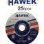 25 броя диск за метал и неръждавейка 125 мм HAWEK