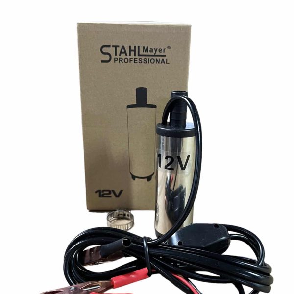 Помпа за гориво електрическа, потопяема, 12V, с цедка, 30 л/мин. STAHLMAYER