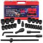 Ударно гедоре комплект EVERFORCE 26 части 6-стенен (3/4"-1", 17-65 mm)