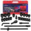 Ударно гедоре комплект EVERFORCE 26 части 6-стенен (3/4"-1", 17-65 mm)