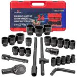 Ударно гедоре комплект EVERFORCE 26 части 12-стенен (3/4"-1", 17-65 mm)