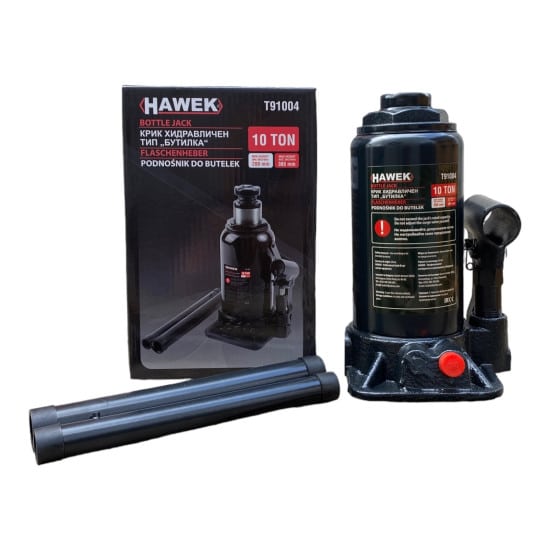 ХИДРАВЛИЧЕН КРИК HAWEK Т91004, ТИП БУТИЛКА, 10 Т