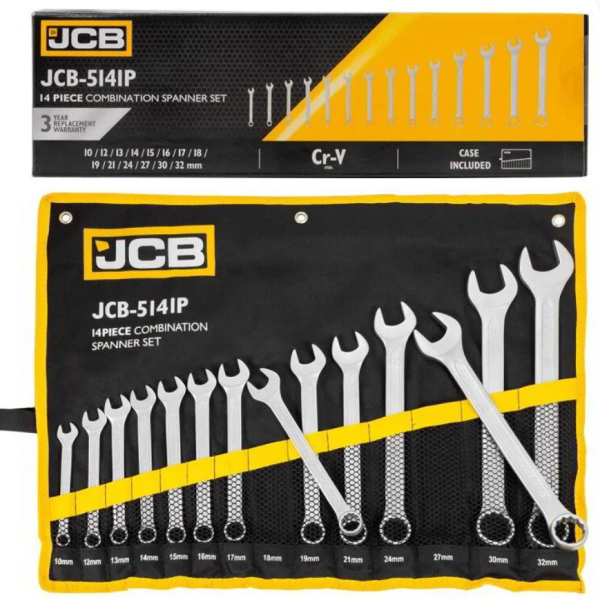 Комплект звездогаечни ключове JCB 14бр ,10-32мм