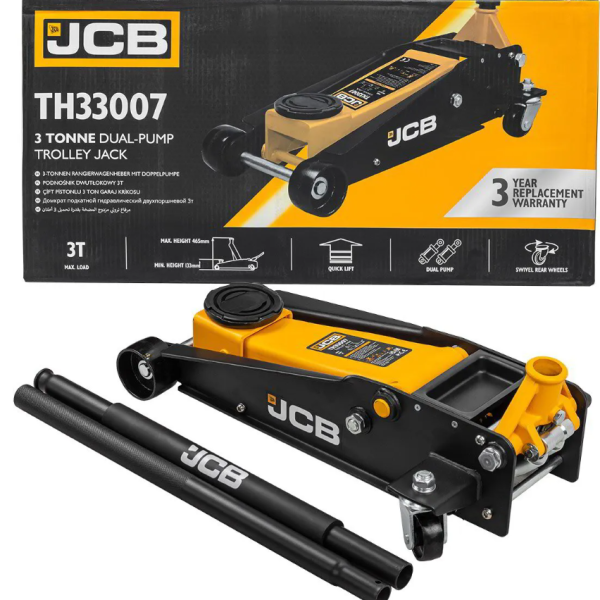 Хидравличен крик тип Крокодил JCB 133 - 465 мм с 2 помпи 3 тона