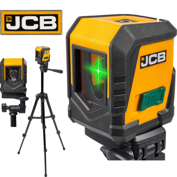 Лазерен Нивелир с Тринога Стойка JCB CLL-G 20 Метра със Зелен Лъч