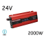 Инвертор на напрежение с дисплей UKC KC-2000D 24V - 220V 2000W