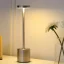 Настолна LED лампа металик ефект