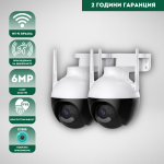 Куполна въртяща камера сфера 6MP 2БР