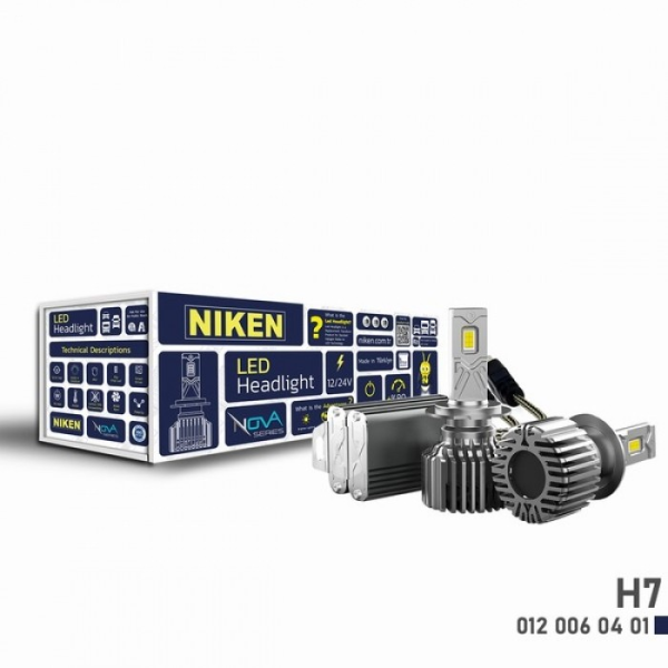 Диодни крушки Niken H7 НОВА СЕРИЯ 2бр/к-т - 12V