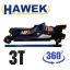 Нископрофилен крик крокодил 3т с въртяща дръжка 360° , HAWEK 85-380mm