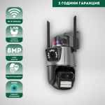 Външна въртяща двойна камера 8MP с изкуствен интелект