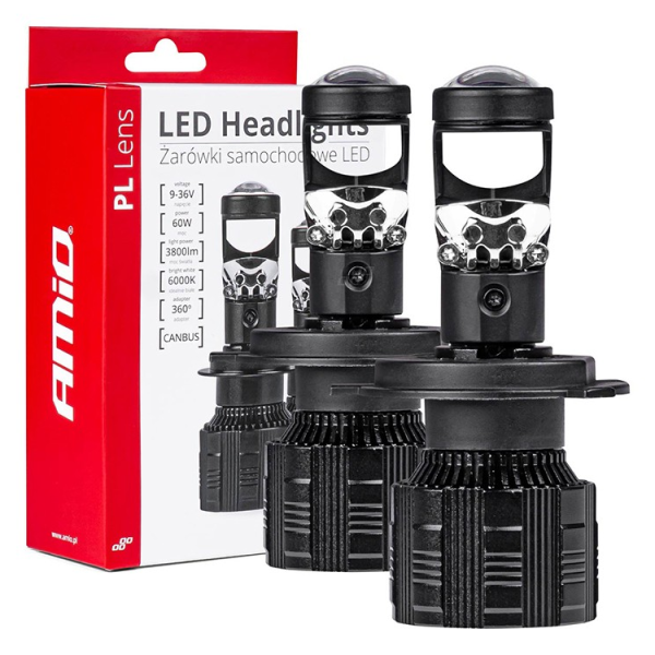 Крушки H4/H19 AMIO PL LED 60W 9-32V 6000K