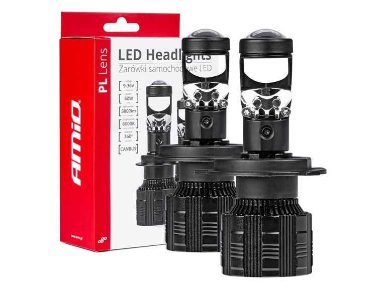 Крушки H4/H19 AMIO PL LED 60W 9-32V 6000K
