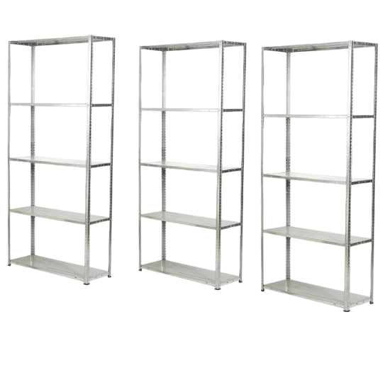 Пакет 3бр - Стелаж 170x75x30см, 5х100кг