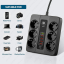 Универсален разклонител с 6 гнезда,3.4А, 5 USB порта и 1 Type-C портала, 3000W