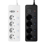 Разклонител със защита 4 гнезда 2 USB 2 Type C fast charge