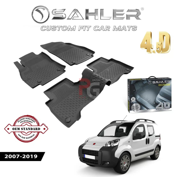 Гумени стелки за Fiat Fiorino 2007-2019 Sahler 4D