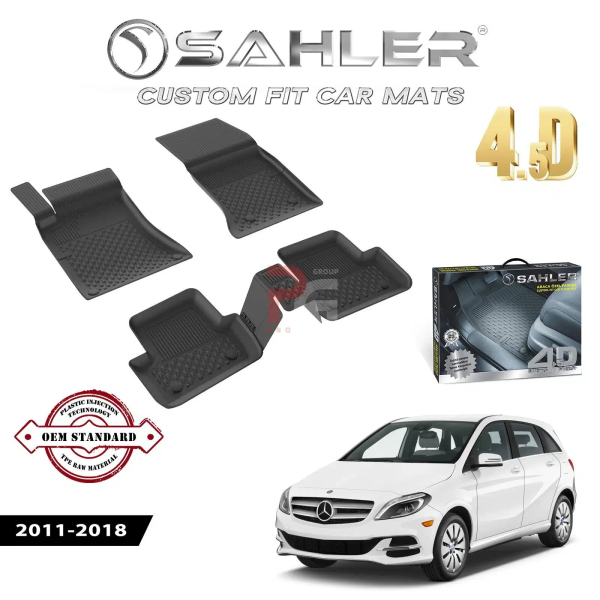 Гумени стелки за Mercedes W246 2011-2018 Sahler 4D