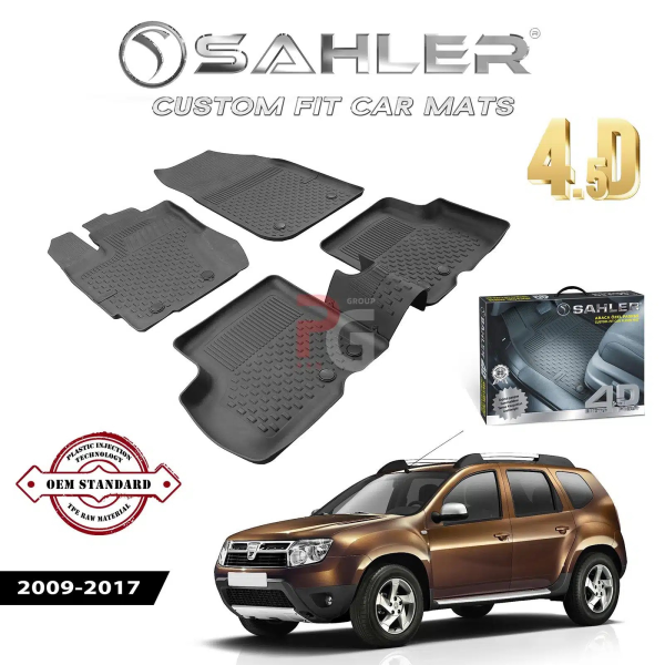 Гумени стелки за Duster 4×4 2009-17 / 4×2 2013-17 Sahler 4D