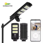 2 в 1 улична соларна лампа с 4G камера 5MP 1800W V380PRO