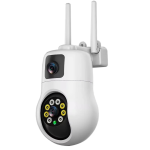 Външна WiFi камера с два обектива 10MP с изкуствен интелект