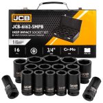 Комплект ударни вложки 16части 1/2" JCB , 6162-5MPB