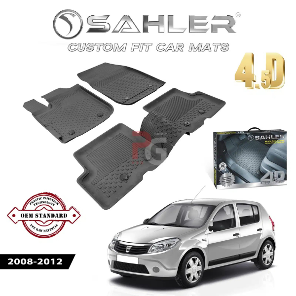 Гумени стелки за Dacia Sandero 2008-2012 Sahler 4D