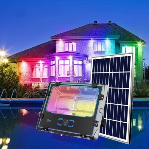 LED RGB многоцветен прожектор с отделен панел и дистанционно управление 800W