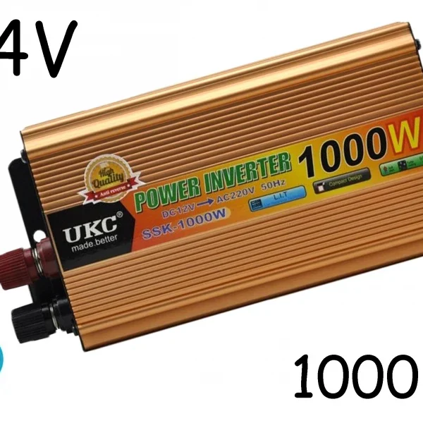Инвертор на напрежение с дисплей UKC KC-1000D 12V - 220V 1000W