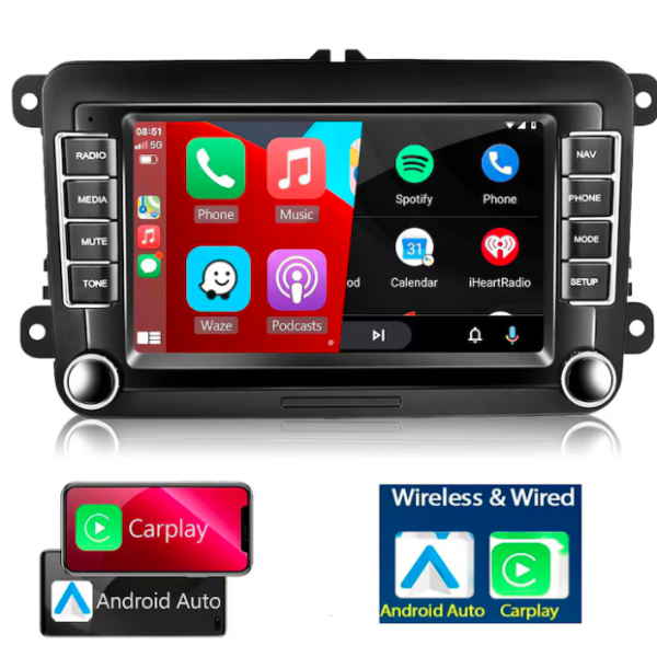 Мултимедия VOLKSWAGEN 7INCH Android 15 4GB RAM 64GB ROM