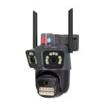 Външна тройна WiFi камера с 28 диода 10MP и аларма